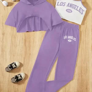 Conjunto Deportivo De 3 Piezas Para Adolescentes