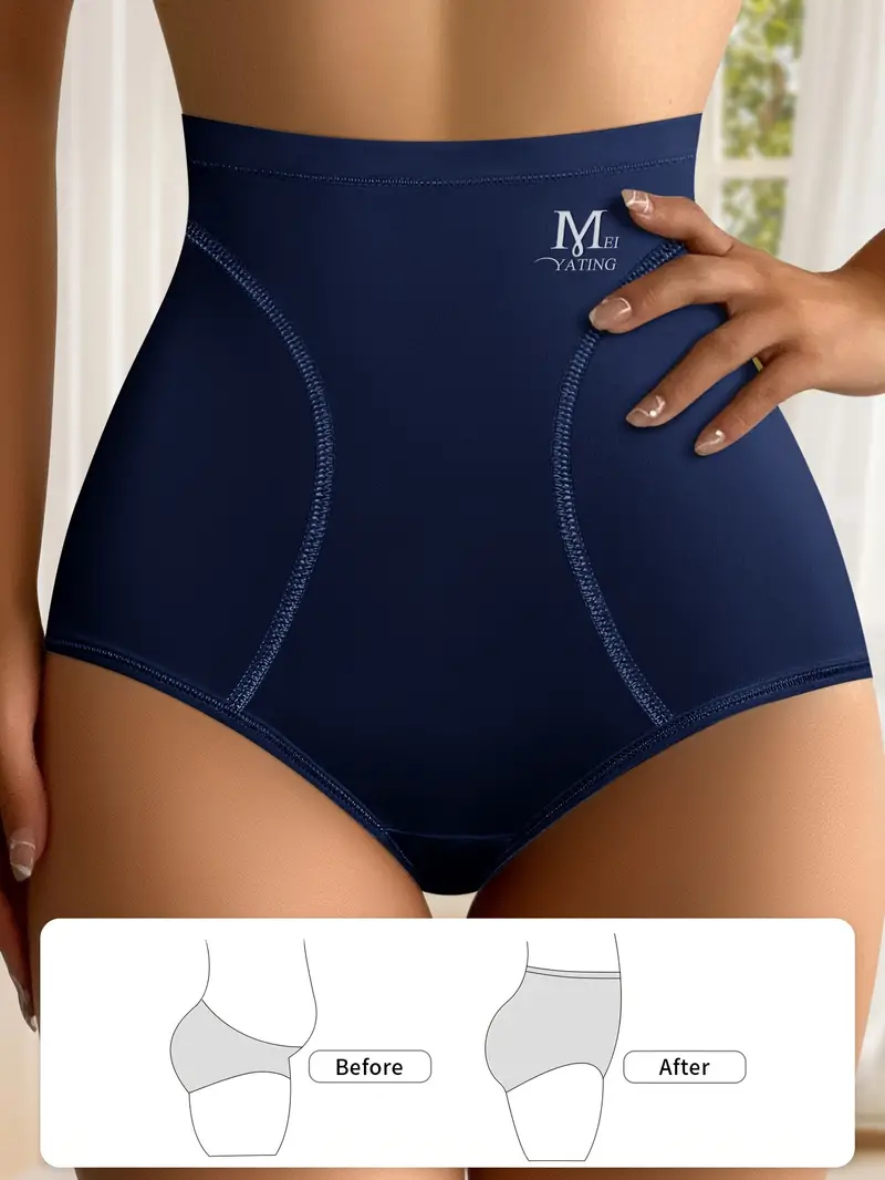 3 Piezas de Bragas De Cintura Alta Con Estampado De Letras - Imagen 3