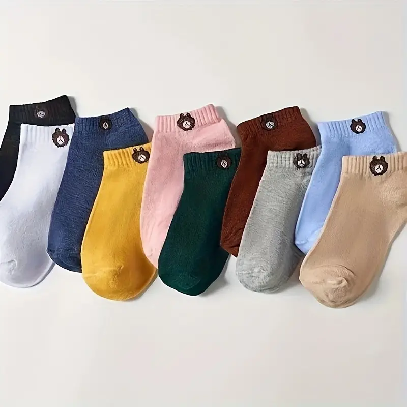 10 Pares de Calcetines de Oso de Peluche