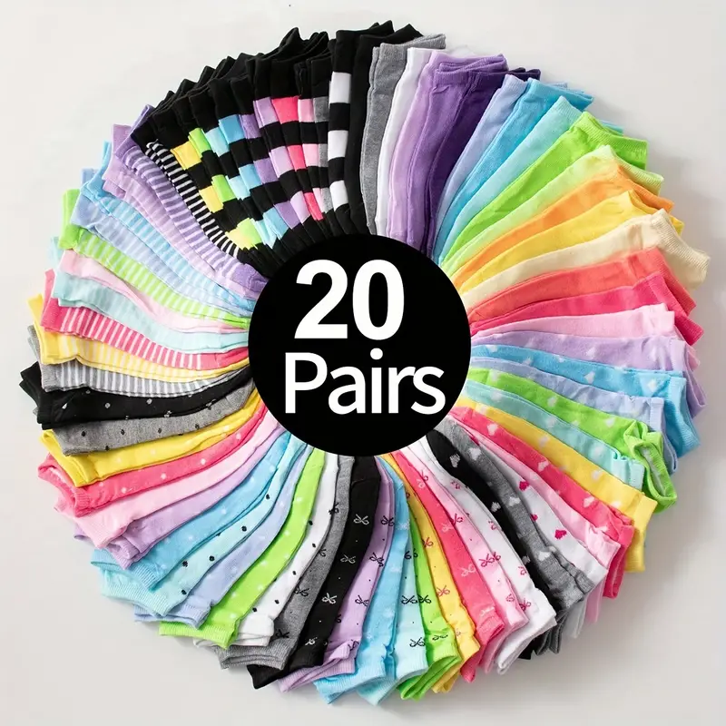 20 Pares De Calcetines