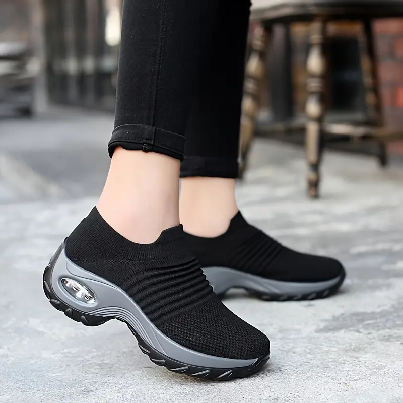Tenis Deportivos Gruesos de Color Sólido para Mujer - Imagen 5