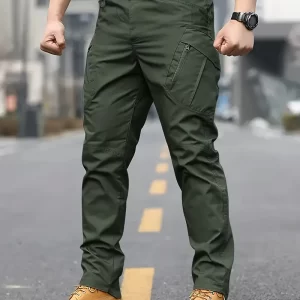Pantalones tácticos multibolsillos para hombre