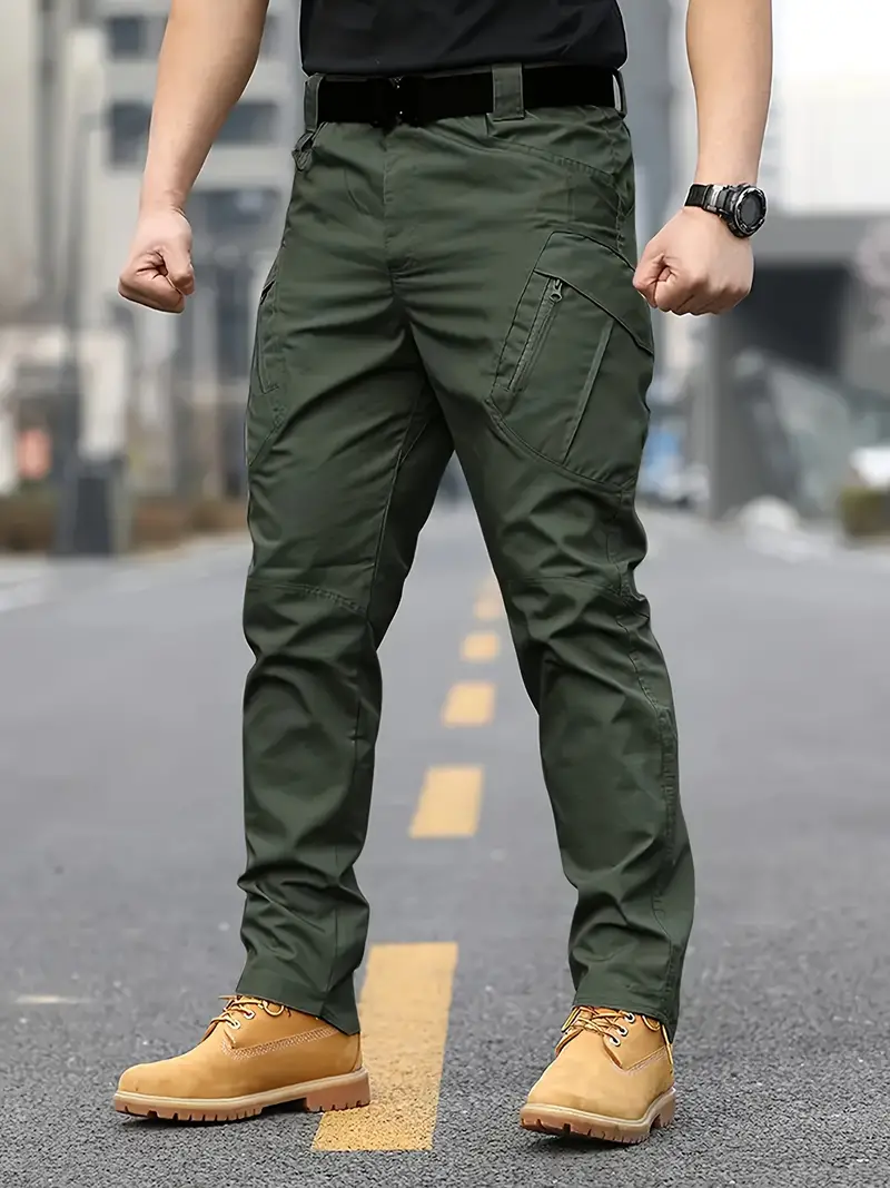 Pantalones tácticos multibolsillos para hombre