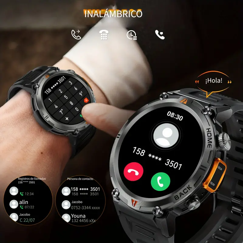 JELLOO Reloj Inteligente Deportivo para Hombres - Imagen 5