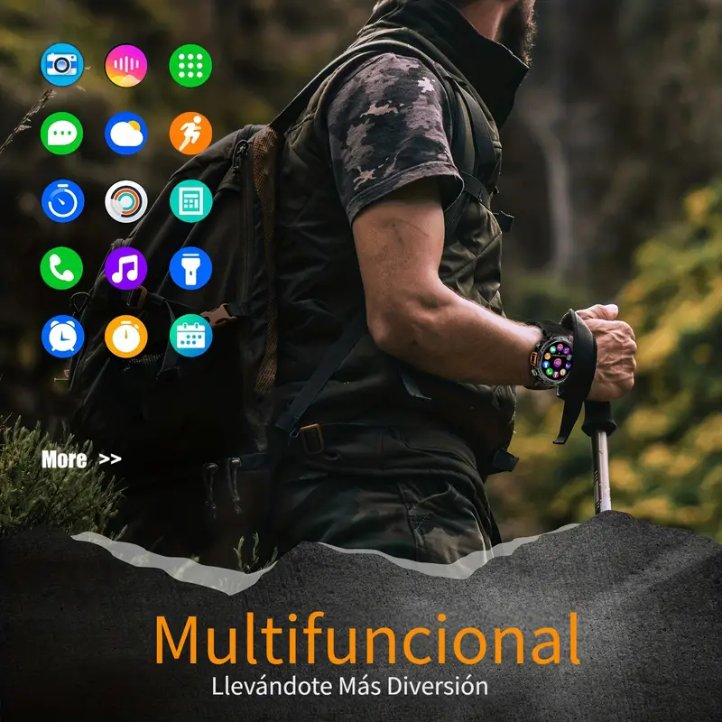 JELLOO Reloj Inteligente Deportivo para Hombres - Imagen 3