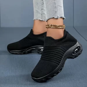 Tenis Deportivos Gruesos de Color Sólido para Mujer